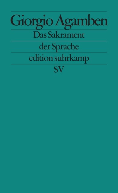 Das Sakrament der Sprache (Paperback)