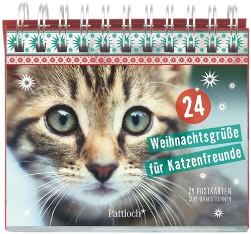 24 Weihnachtsgruße fur Katzenfreunde (Paperback)