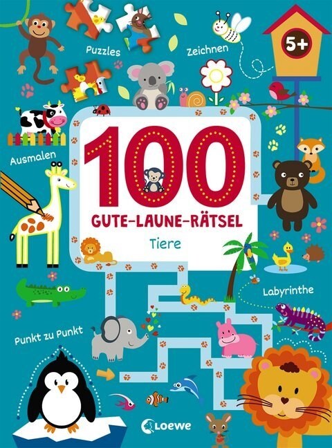 100 Gute-Laune-Ratsel - Tiere (Paperback)