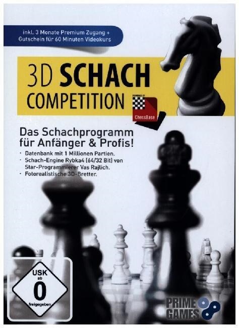 3D Schach 2018 Comeptition, 1 DVD-ROM (DVD-ROM)