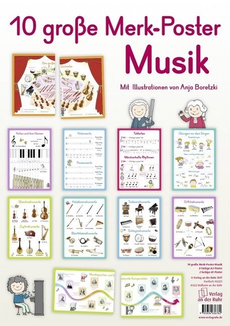 10 große Merk-Poster Musik (Poster)