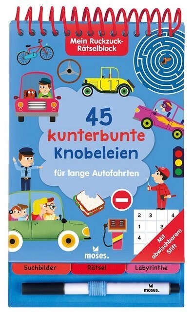 45 kunterbunte Knobeleien fur lange Autofahrten (Paperback)