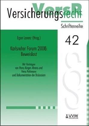 Karlsruher Forum 2008: Beweislast (Paperback)