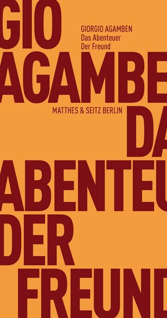 Das Abenteuer. Der Freund (Paperback)