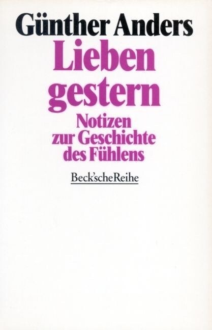 Lieben gestern (Paperback)