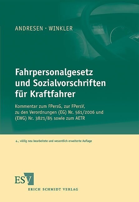 Fahrpersonalgesetz und Sozialvorschriften fur Kraftfahrer (FPersV), Kommentar (Paperback)