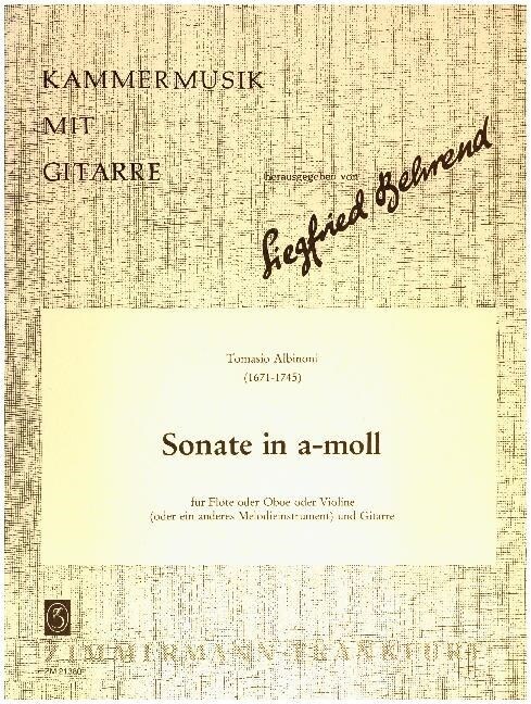 Sonate a-Moll, Flote (oder Oboe, oder Violine) und Gitarre (Sheet Music)