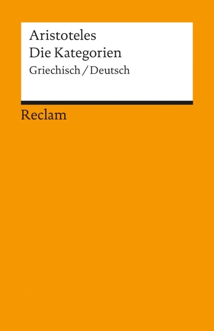 Die Kategorien (Paperback)