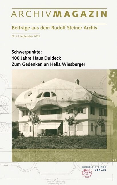 ARCHIVMAGAZIN. Beitrage aus dem Rudolf Steiner Archiv. Nr.4 (Paperback)