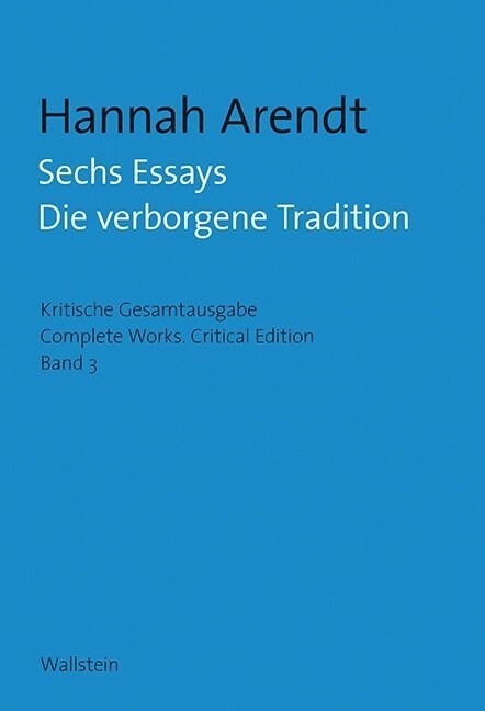 Sechs Essays (Hardcover)