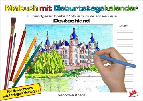 Malbuch mit Geburtstagskalender (Deutschland) (Calendar)