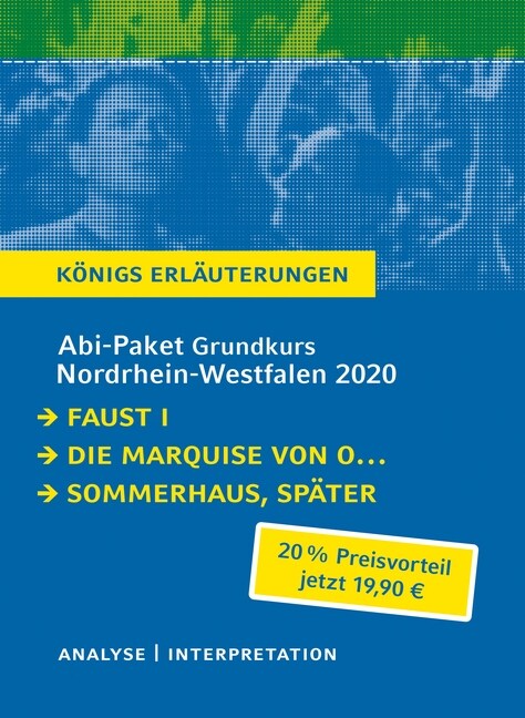 Abi-Paket Grundkurs Nordrhein-Westfalen 2020 - Konigs Erlauterungen, 3 Bde. (Paperback)