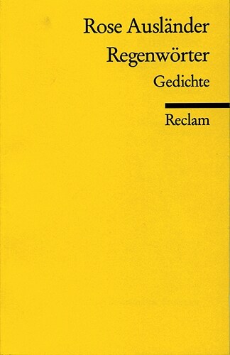 Regenworter (Paperback)