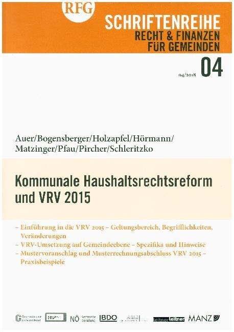 Kommunale Haushaltsrechtsreform und VRV 2015 (Paperback)