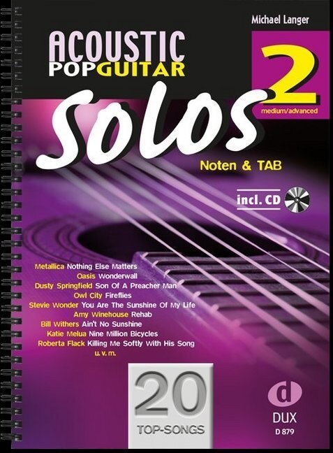 Acoustic Pop Guitar Solos, m. Audio-CD. Bd.2 (Sheet Music)