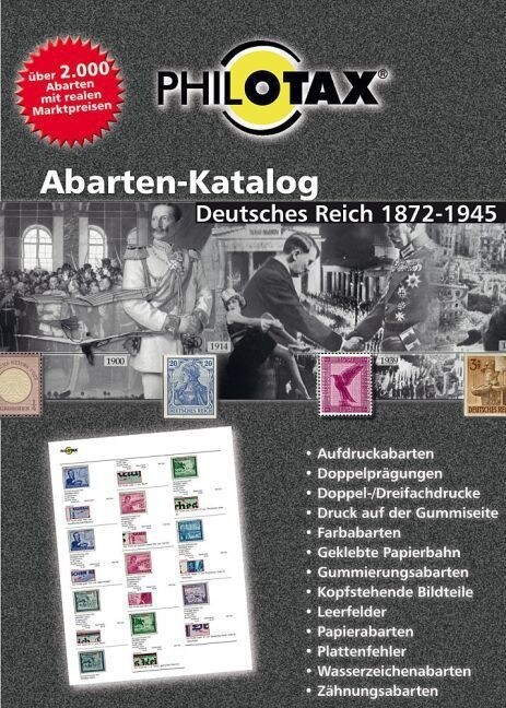 Abarten-Katalog Deutsches Reich 1872-1945 (Paperback)