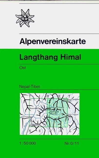 Alpenvereinskarte Langthang Himal, Ost (Sheet Map)