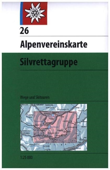 Alpenvereinskarte Silvrettagruppe (Sheet Map)