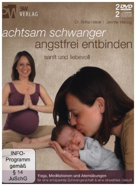 Achtsam schwanger, angstfrei entbinden, 2 DVD u. 2 Audio-CDs (DVD Video)