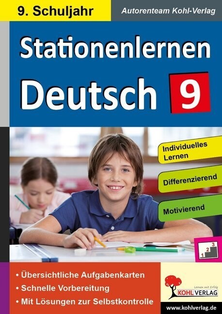 Stationenlernen Deutsch, 9. Schuljahr (Paperback)