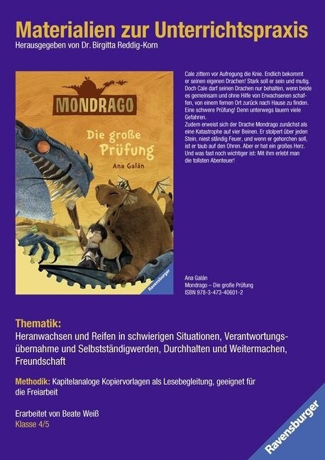 Ana Galan: Mondrago - Die große Prufung (Pamphlet)