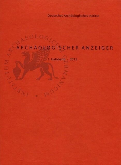 Archaologischer Anzeiger 2015. Halbbd.1 (Hardcover)