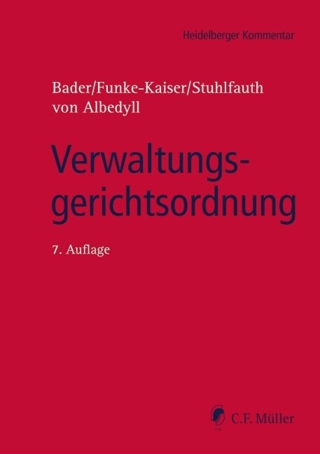 Verwaltungsgerichtsordnung (Hardcover)