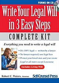 Write Your Legal Will in 3 Easy Steps (CD-ROM)