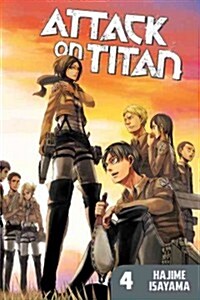 [중고] Attack on Titan, Volume 4 (Paperback)