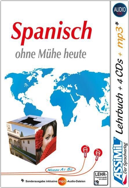 Assimil Spanisch ohne Muhe heute, Lehrbuch + 4 Audio-CDs + 1 mp3-CD (Hardcover)