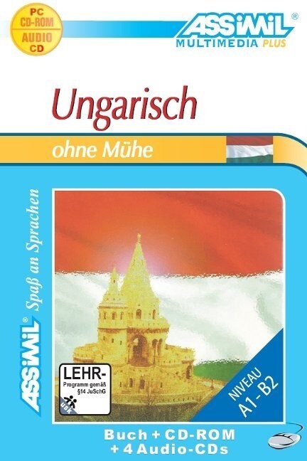 Assimil Ungarisch ohne Muhe, Lehrbuch, 4 Audio-CDs u. 1 CD-ROM (Hardcover)