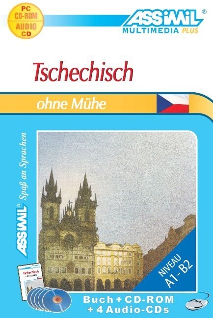 Assimil Tschechisch ohne Muhe, Lehrbuch, 4 Audio-CDs u. 1 CD-ROM (Hardcover)