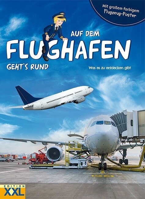 Auf dem Flughafen gehts rund, m. Flugzeug-Poster (Hardcover)