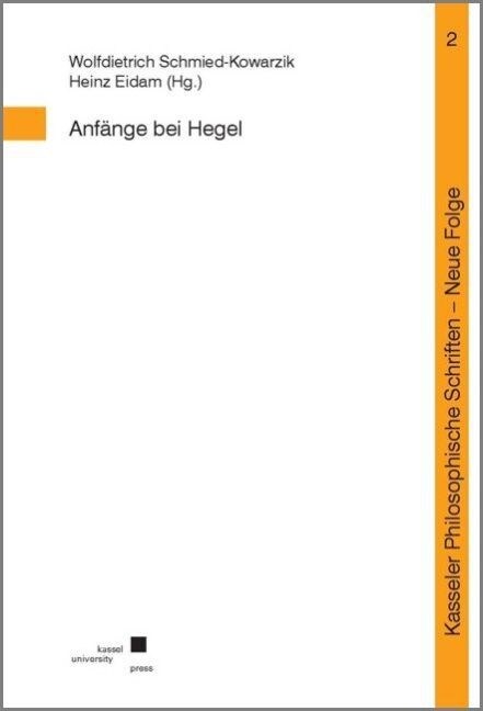 Anfange bei Hegel (Paperback)