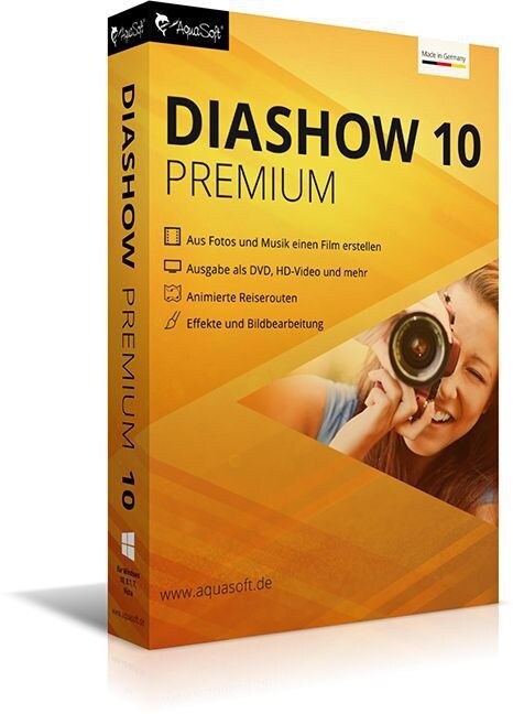 AquaSoft DiaShow 10 Premium, 1 DVD-Rom (DVD-ROM)