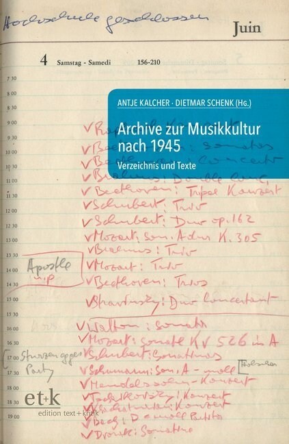 Archive zur Musikkultur nach 1945, m. CD-ROM (Paperback)