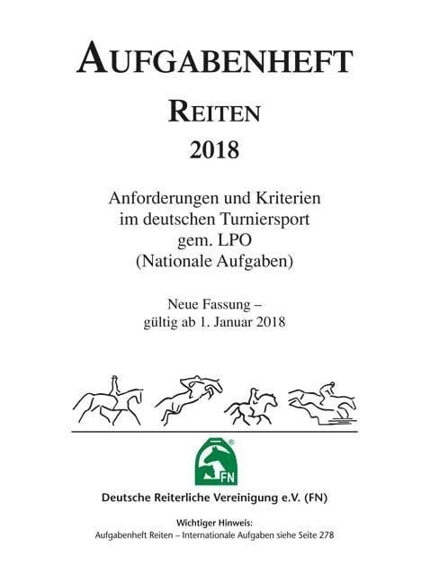Aufgabenheft Reiten 2018 (Nationale Aufgaben) (Loose-leaf)
