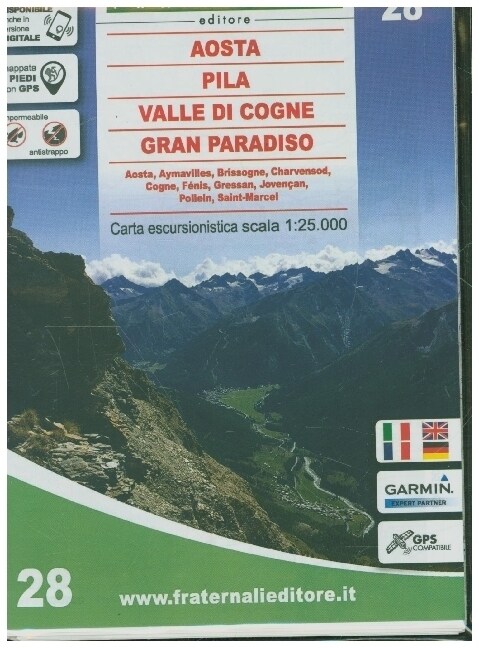 Aosta - Pila - Valle di Cogne - Gran Paradiso (Sheet Map)