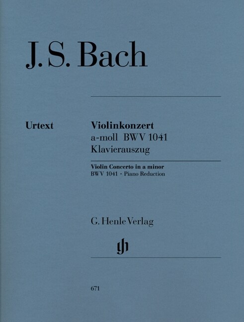 Violinkonzert a-Moll BWV 1041, Klavierauszug (Sheet Music)