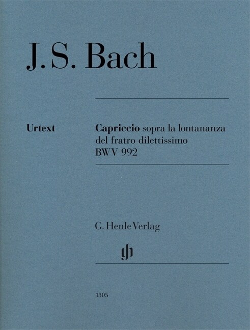 Capriccio sopra la lontananza del fratro dilettissimo BWV 992, Klavier zu zwei Handen (Sheet Music)