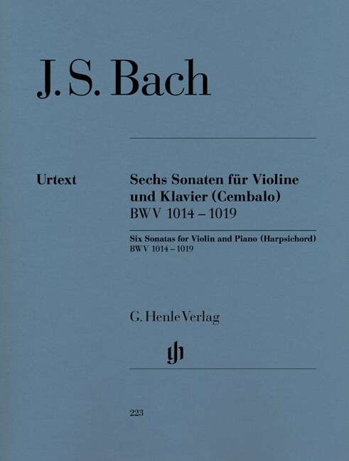Sechs Sonaten fur Violine und Klavier (Cembalo) BWV 1014-1019 (Sheet Music)