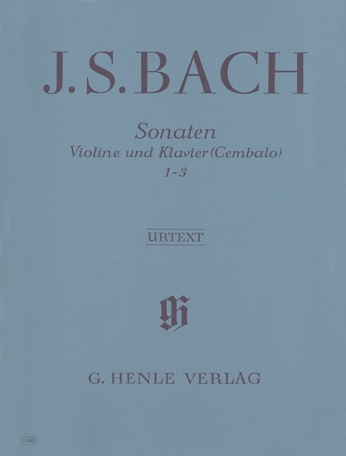 Sonaten Nr.1, 2, 3 fur Violine und Klavier (Cembalo) - BWV 1014 (e-Moll), 1015 (A-Dur), 1016 (E-Dur), (Sheet Music)