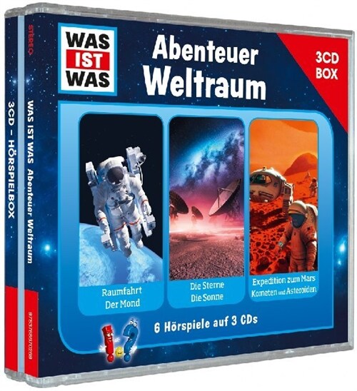 Was ist was Horspielbox: Abenteuer Weltraum, 3 Audio-CDs (CD-Audio)