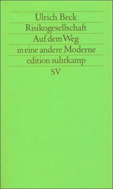 Risikogesellschaft (Paperback)