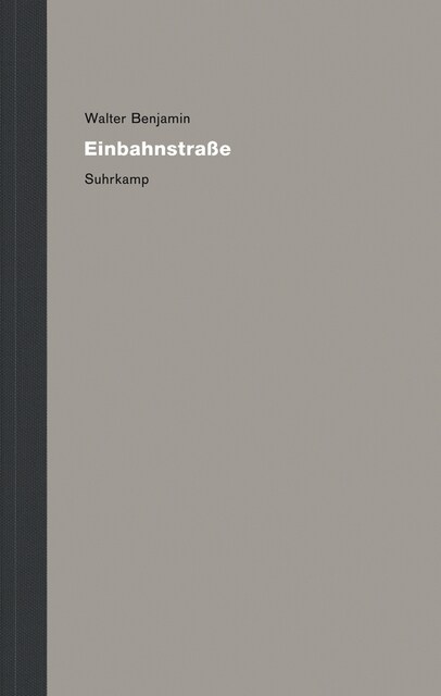 Einbahnstraße (Hardcover)