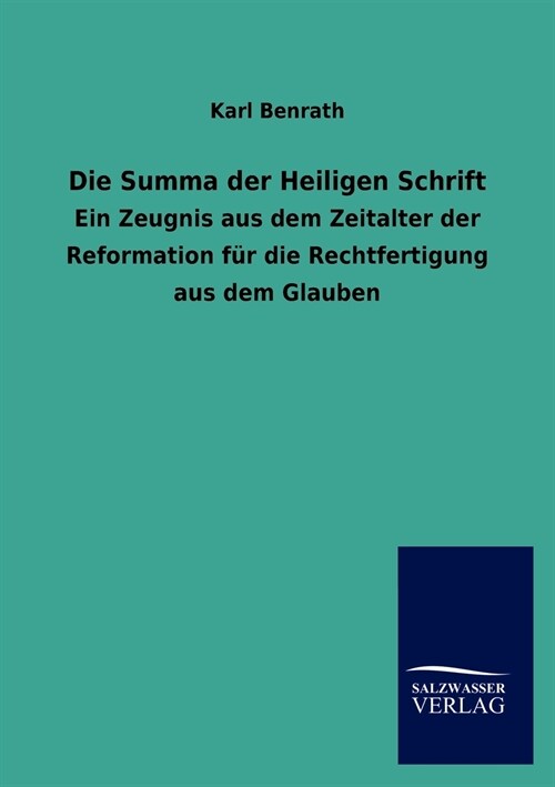 Die Summa der Heiligen Schrift (Paperback)