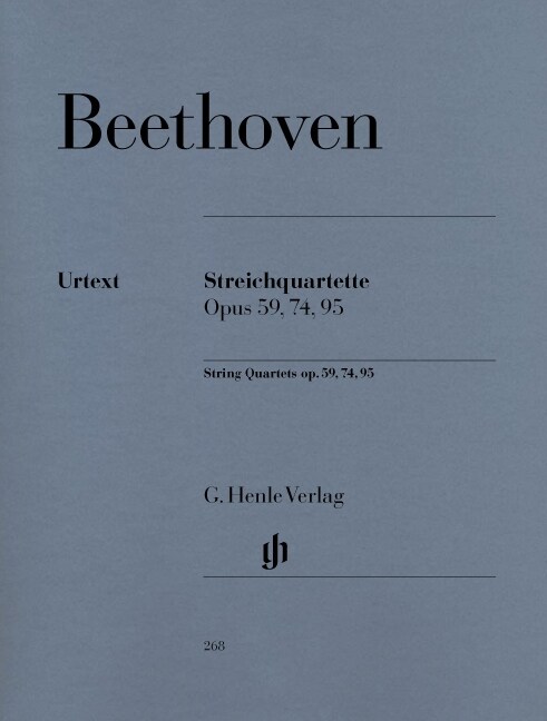 Streichquartette op.59, 74, 95 (Sheet Music)
