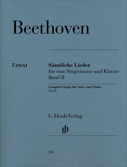 Samtliche Lieder und Gesange mit Klavier, Gesang und Klavier. Bd.2 (Sheet Music)