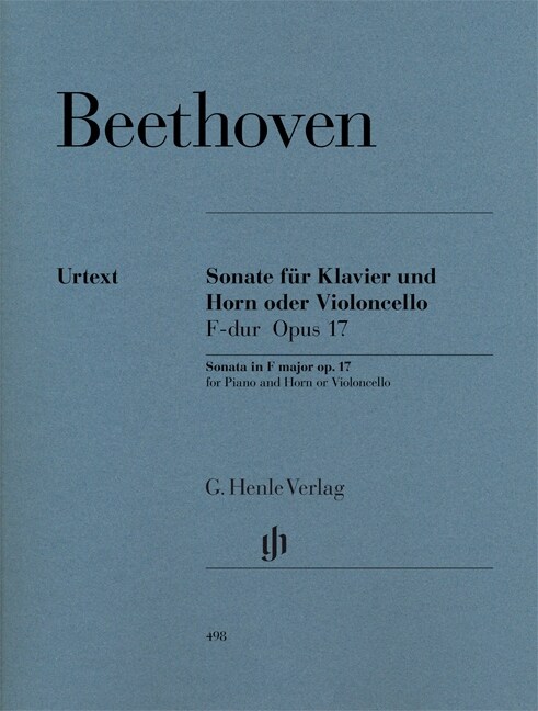Sonate F-Dur op.17 fur Klavier und Horn (oder Violoncello) (Sheet Music)