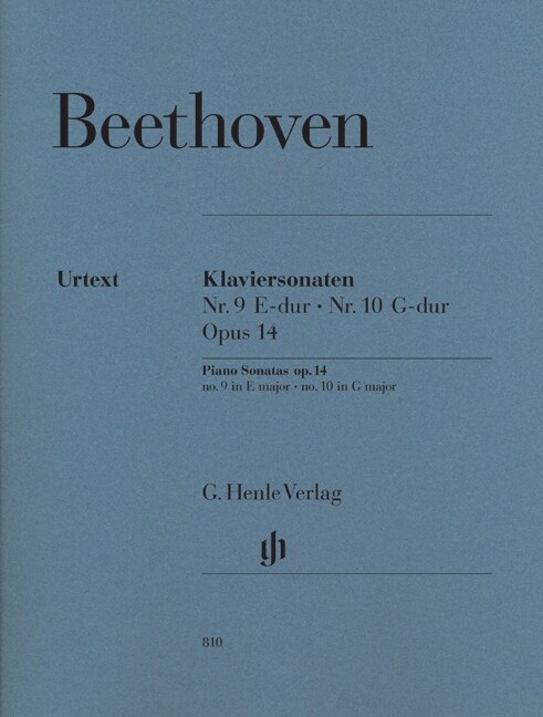 Klaviersonaten E-Dur op.14,1 und G-Dur op.14,2 (Sheet Music)